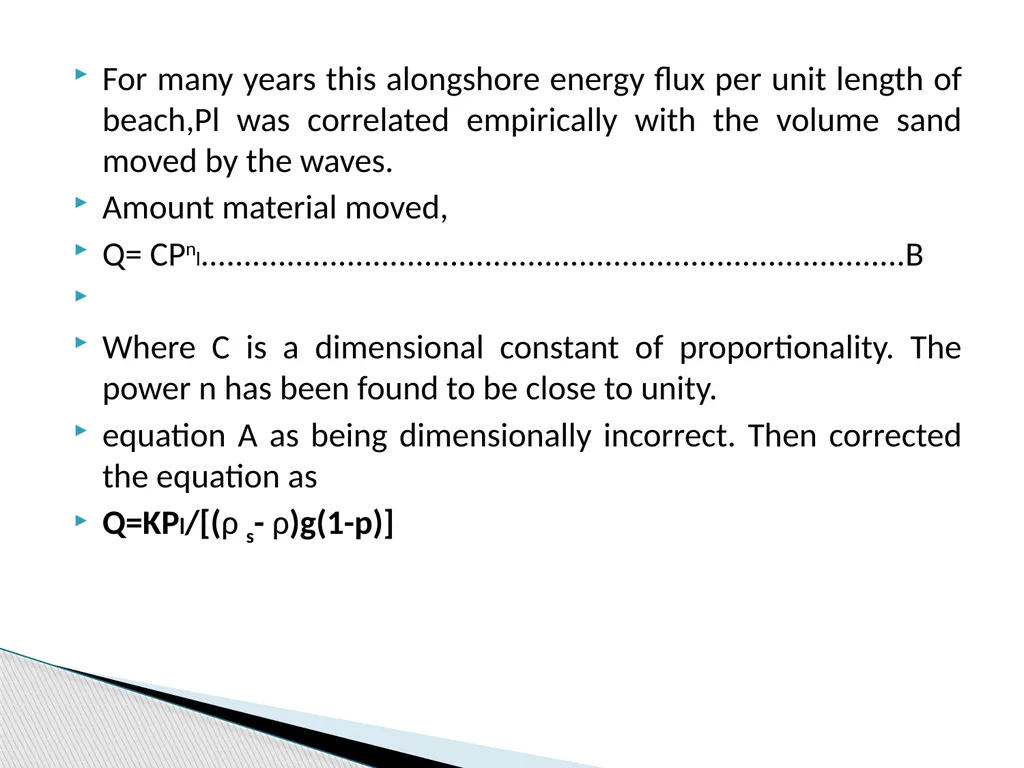 COASTAL PROCESSES By Krishnaprasad V N M090160CE - slide 24 of 44