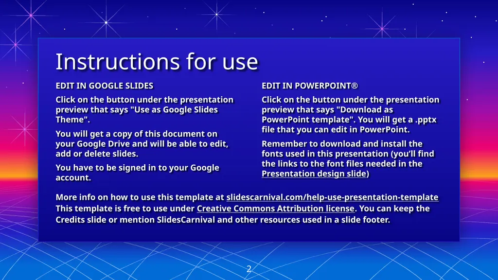 This is Your Presentation Title Instructions for - slide 2 of 42