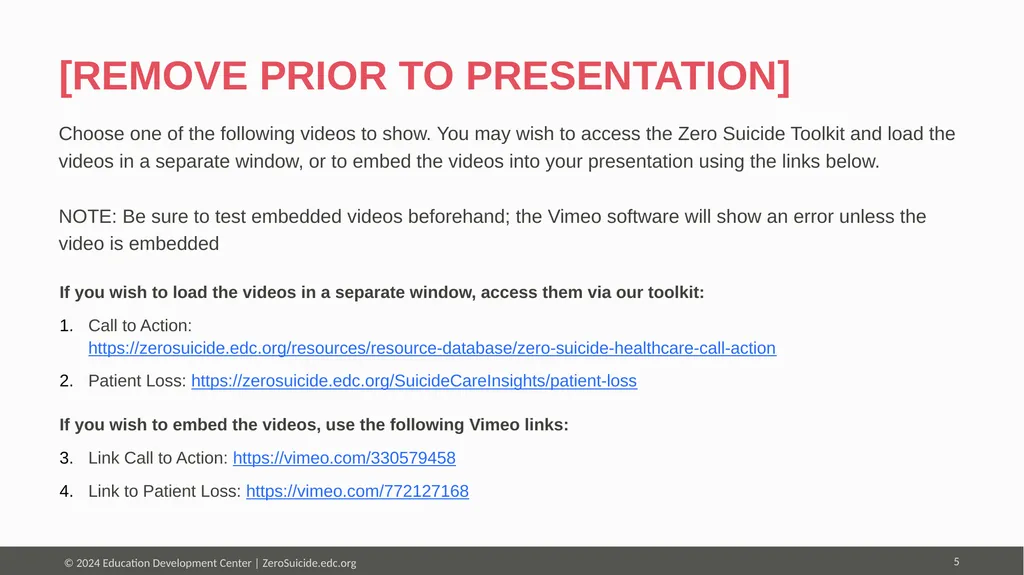 Note to User: Delete [REMOVE PRIOR TO - slide 5 of 16