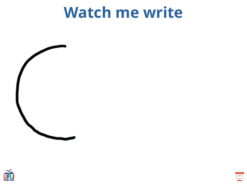 Getting Ready Lesson A Let’s practice sky writing! - slide 23 of 30
