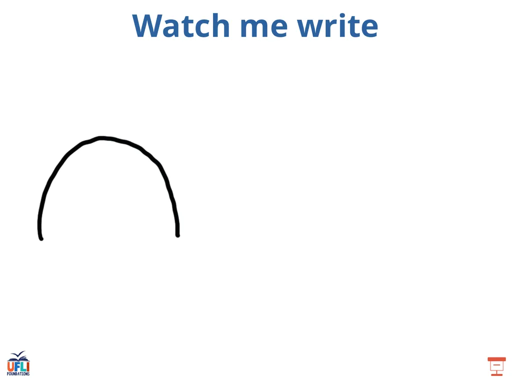 Getting Ready Lesson A Let’s practice sky writing! - slide 27 of 30