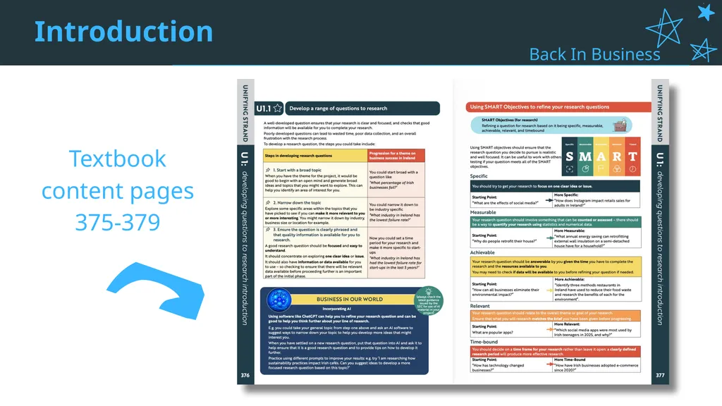 Unifying Strand - U1 Developing Questions To - slide 3 of 22