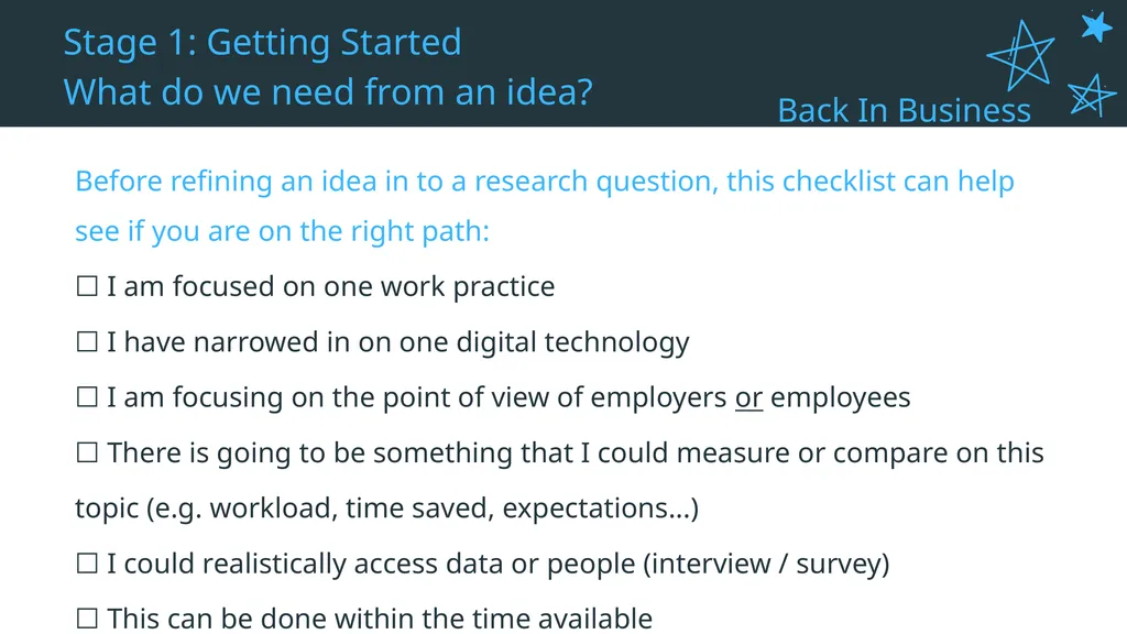 Unifying Strand - U1 Developing Questions To - slide 21 of 22