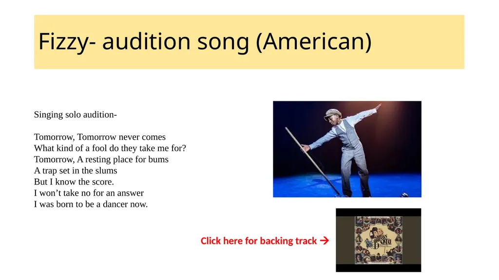 In this audition pack, you can see a number of - slide 18 of 28