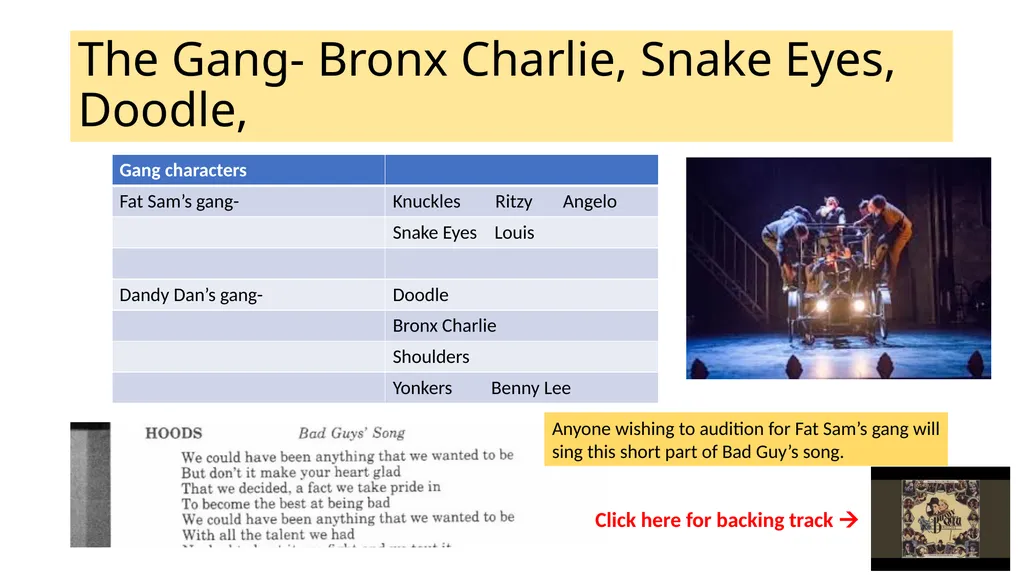 In this audition pack, you can see a number of - slide 12 of 28