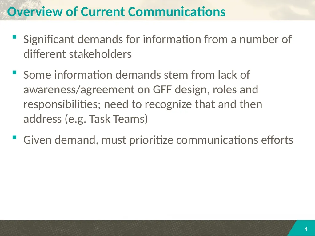 PARTNERSHIP COMMUNICATIONS STRATEGY SECOND - slide 4 of 14