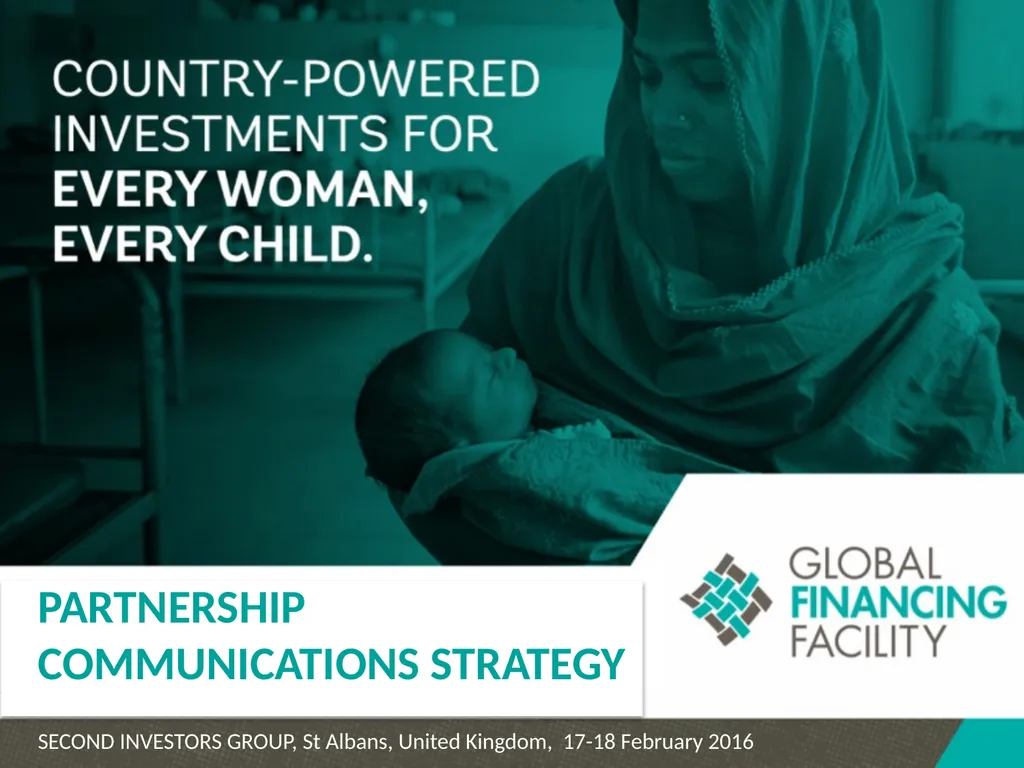 PARTNERSHIP COMMUNICATIONS STRATEGY SECOND - slide 1 of 14