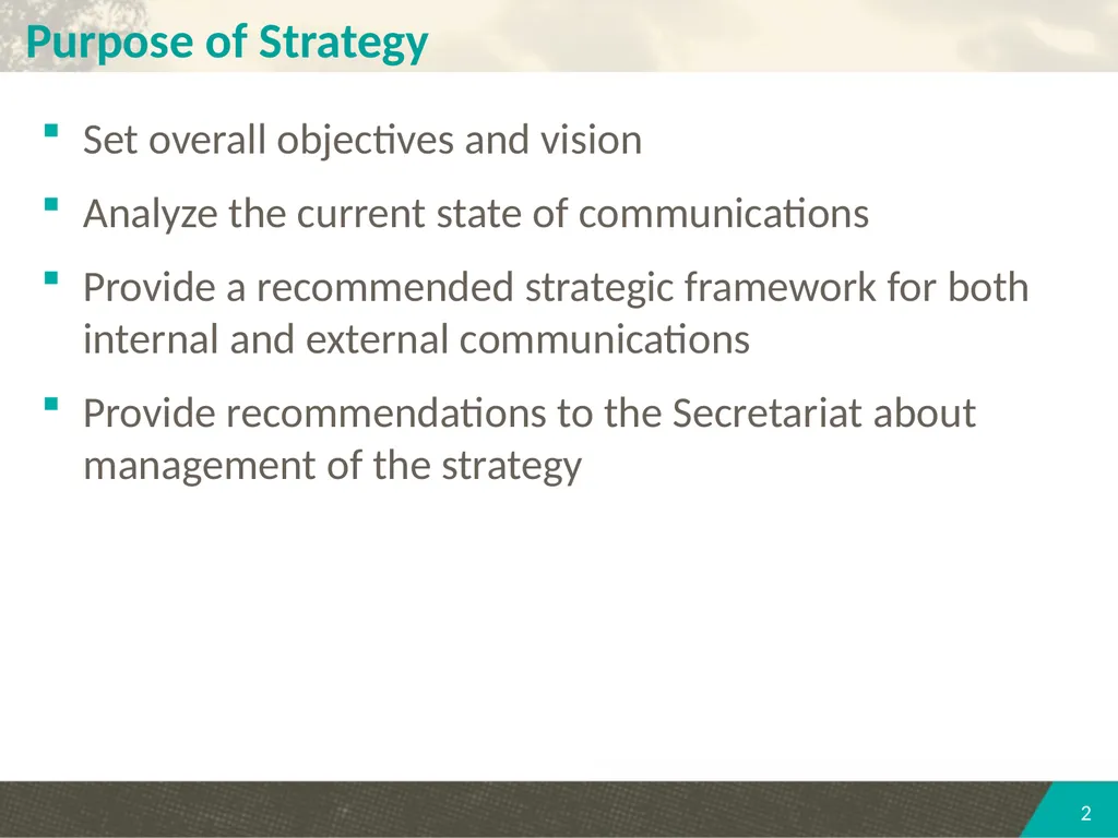 PARTNERSHIP COMMUNICATIONS STRATEGY SECOND - slide 2 of 14