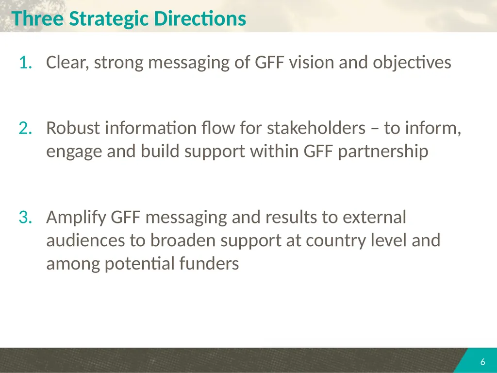 PARTNERSHIP COMMUNICATIONS STRATEGY SECOND - slide 6 of 14