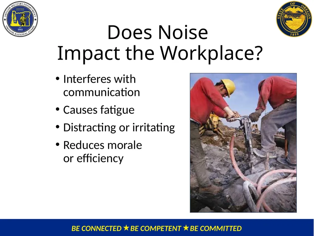 OMD Safety Policy Training HEARING CONSERVATION - slide 10 of 30