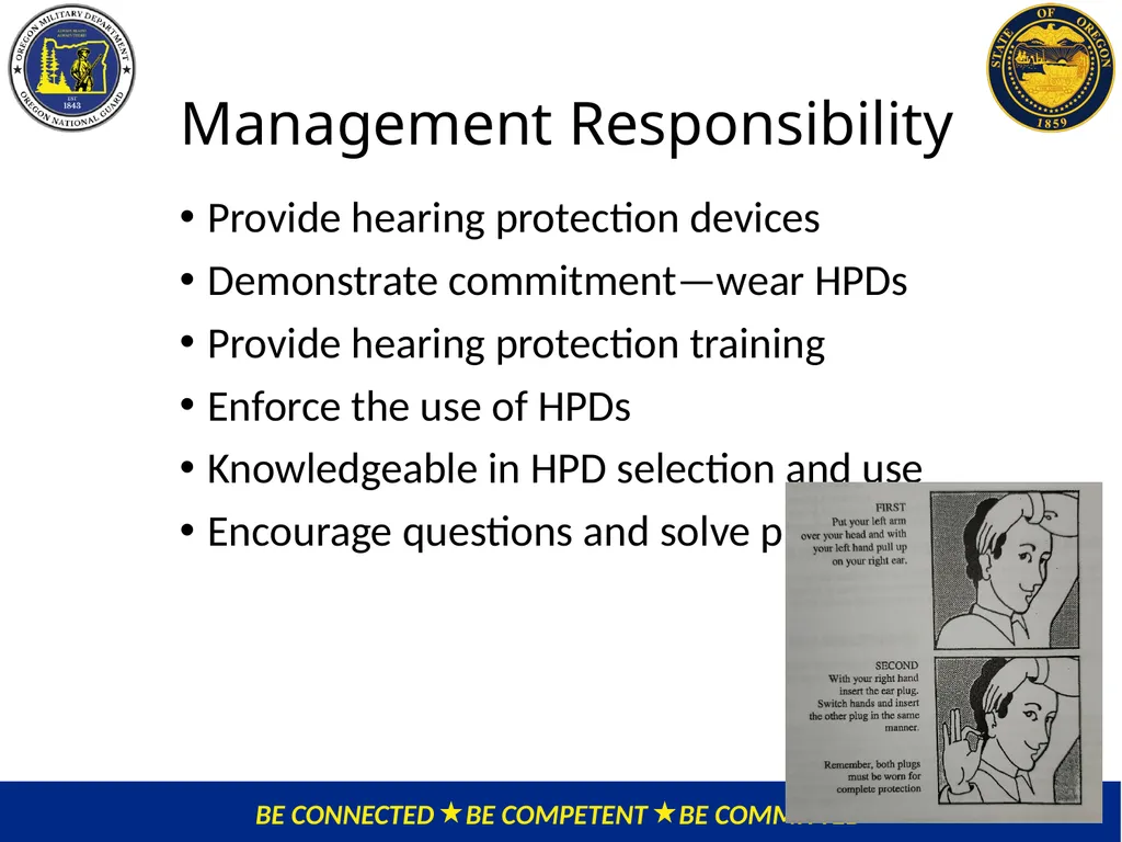OMD Safety Policy Training HEARING CONSERVATION - slide 19 of 30