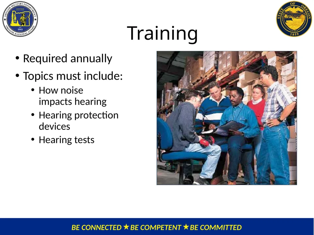 OMD Safety Policy Training HEARING CONSERVATION - slide 20 of 30