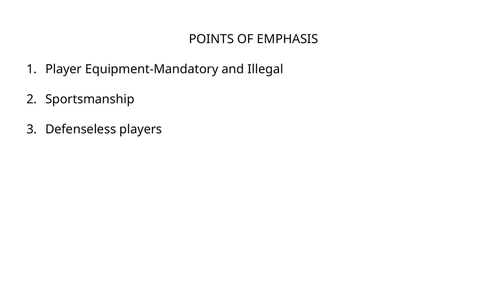 NFHS RULE CHANGES AND POINTS OF EMPHASIS 2025 - slide 8 of 8