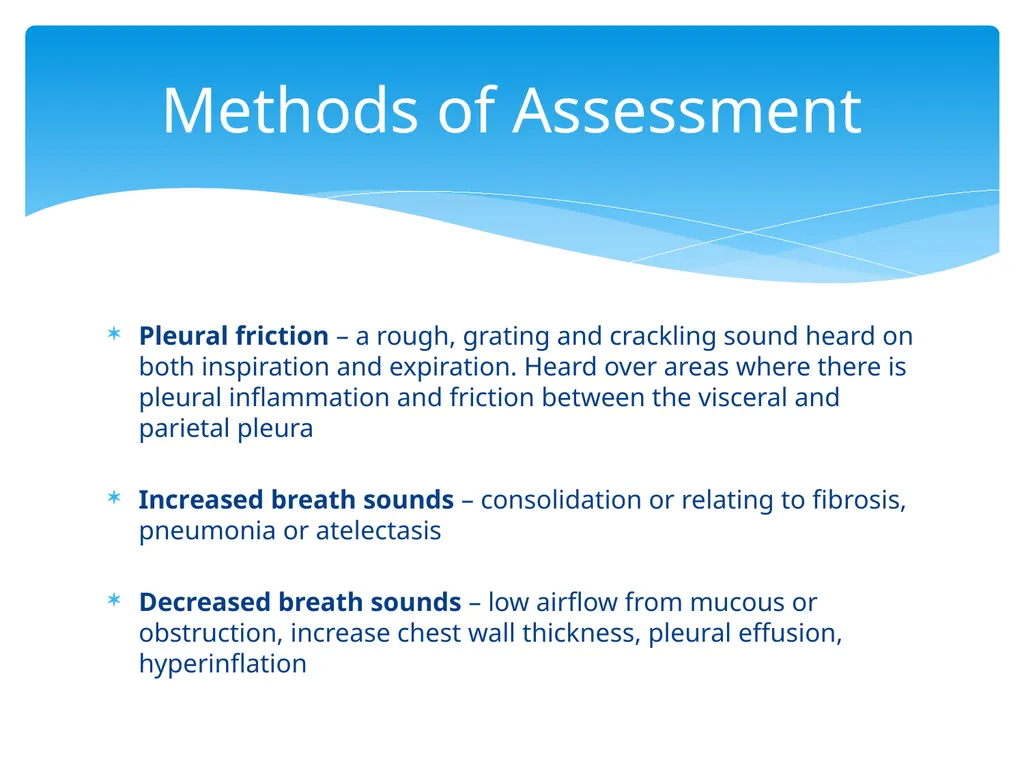 Respiratory Assessment Basic Assessment in - slide 24 of 28