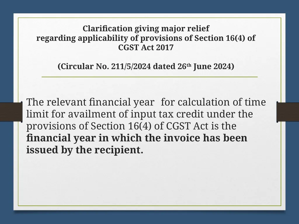 Reverse Charge Mechanism (RCM) under GST Basics - slide 43 of 50