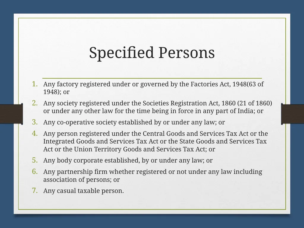 Reverse Charge Mechanism (RCM) under GST Basics - slide 18 of 50