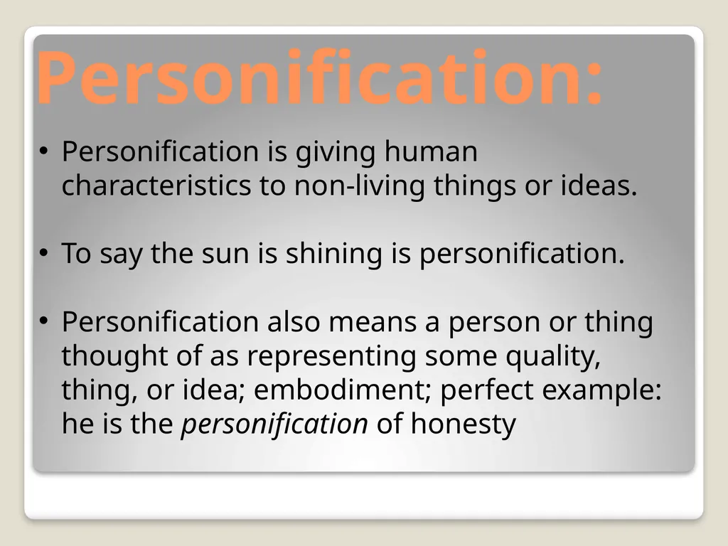 SOAPAIMS Similes: Similes use the words ‘like’ or - slide 5 of 9