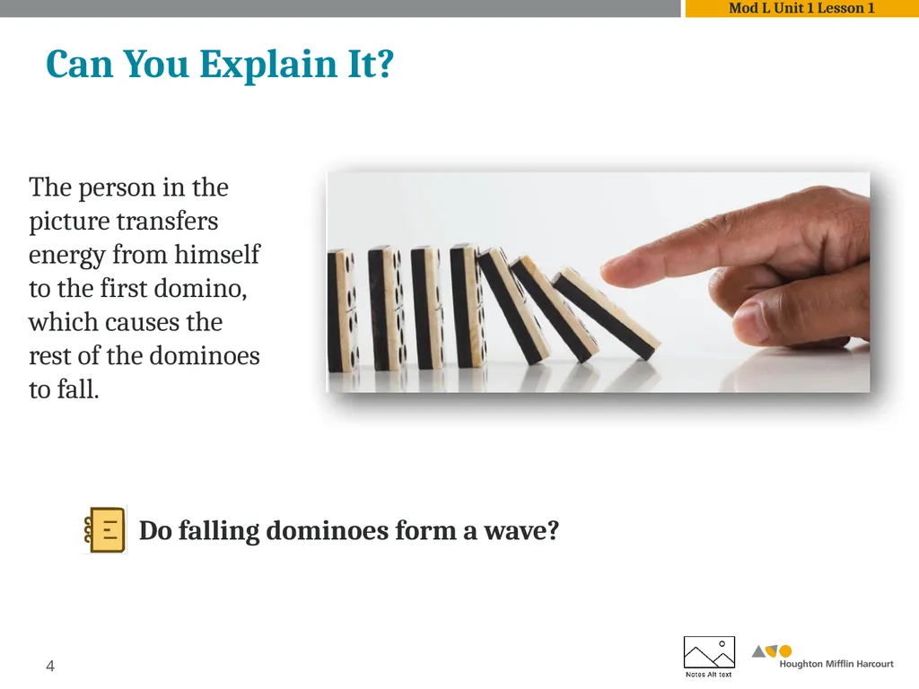 Module L Unit 1: Waves Lesson 1: Introduction to - slide 4 of 18