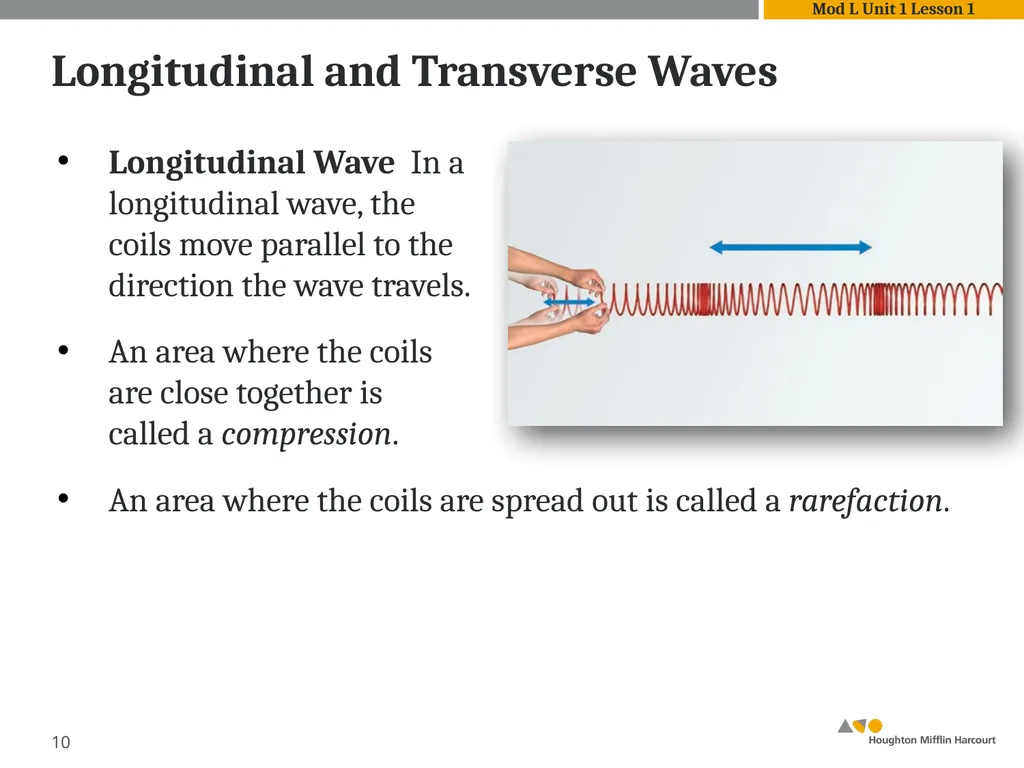 Module L Unit 1: Waves Lesson 1: Introduction to - slide 10 of 18