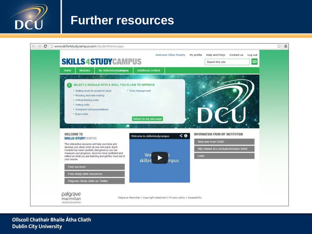 www.dcu.ie/studentlearning Note Taking ‘To Take Or - slide 18 of 21