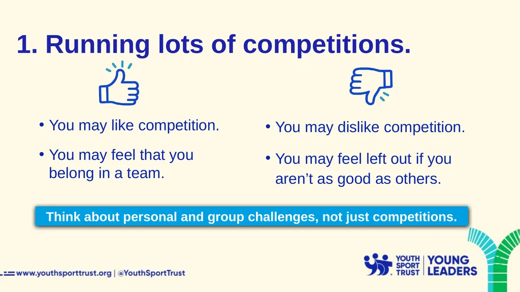 Getting started as a Youth Sport Trust Young - slide 16 of 33