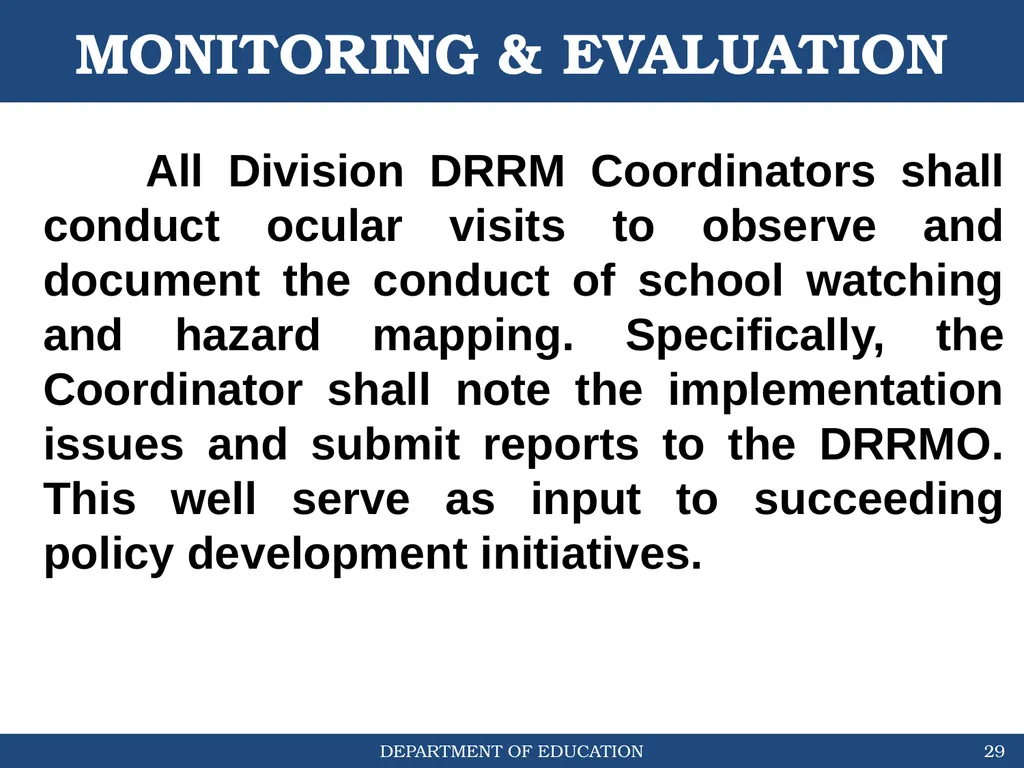 STUDENT-LED SCHOOL WATCHING & HAZARD MAPPING (DO # - slide 29 of 30