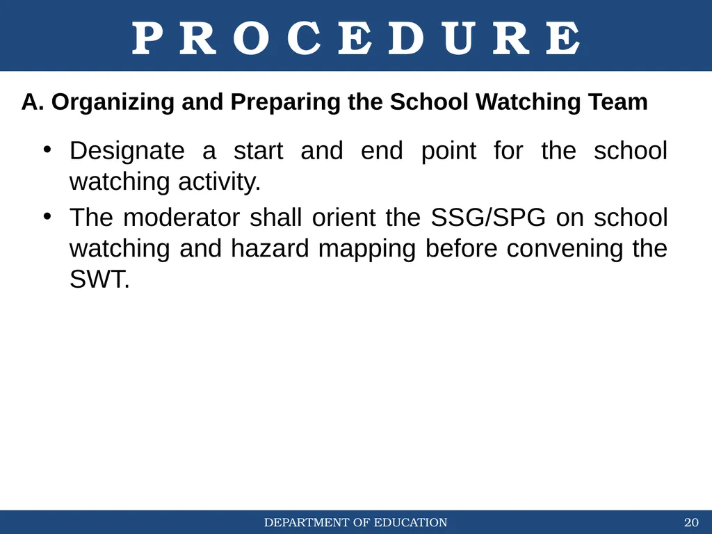 STUDENT-LED SCHOOL WATCHING & HAZARD MAPPING (DO # - slide 20 of 30