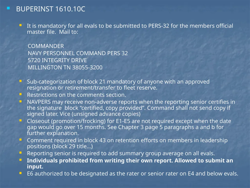 ENLISTED EVALUATION WRITING THE TRUTH, THE WHOLE - slide 3 of 36