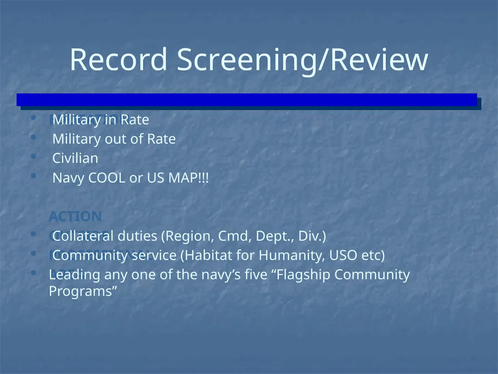 ENLISTED EVALUATION WRITING THE TRUTH, THE WHOLE - slide 19 of 36