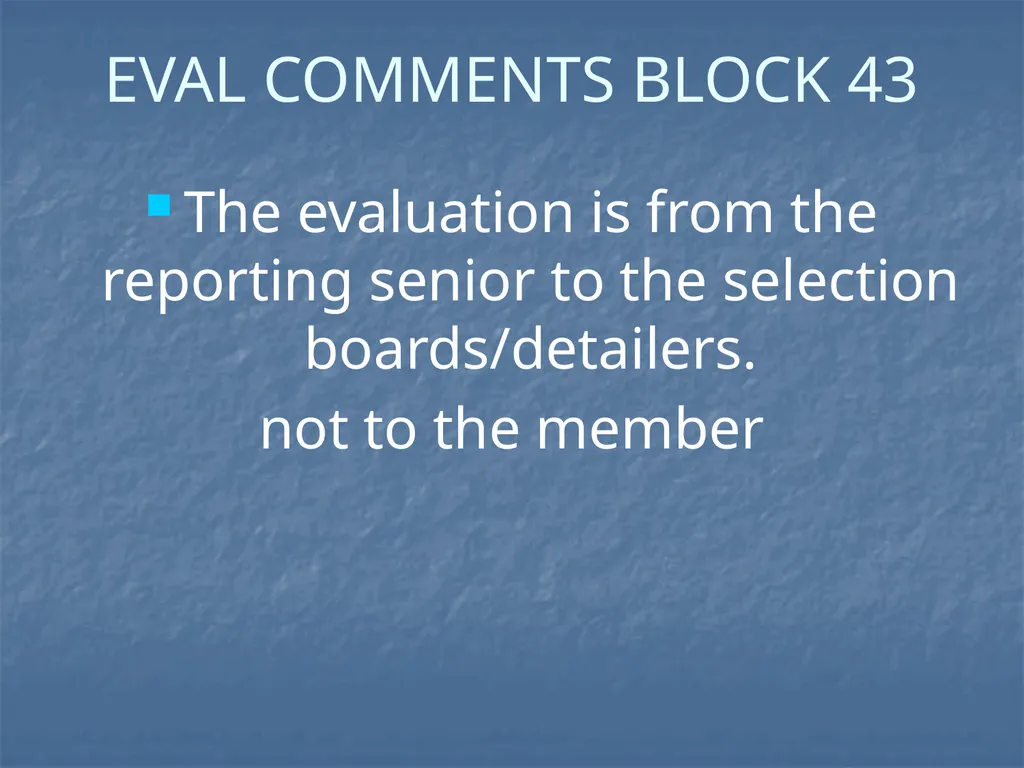 ENLISTED EVALUATION WRITING THE TRUTH, THE WHOLE - slide 6 of 36