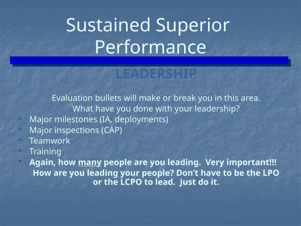 ENLISTED EVALUATION WRITING THE TRUTH, THE WHOLE - slide 23 of 36