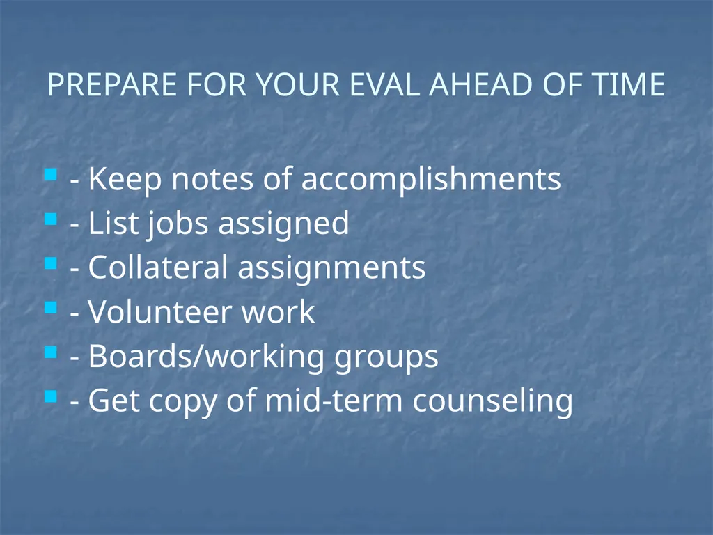 ENLISTED EVALUATION WRITING THE TRUTH, THE WHOLE - slide 8 of 36