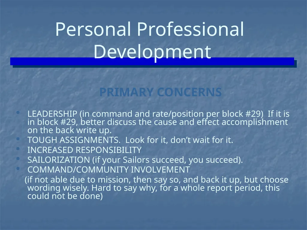 ENLISTED EVALUATION WRITING THE TRUTH, THE WHOLE - slide 31 of 36