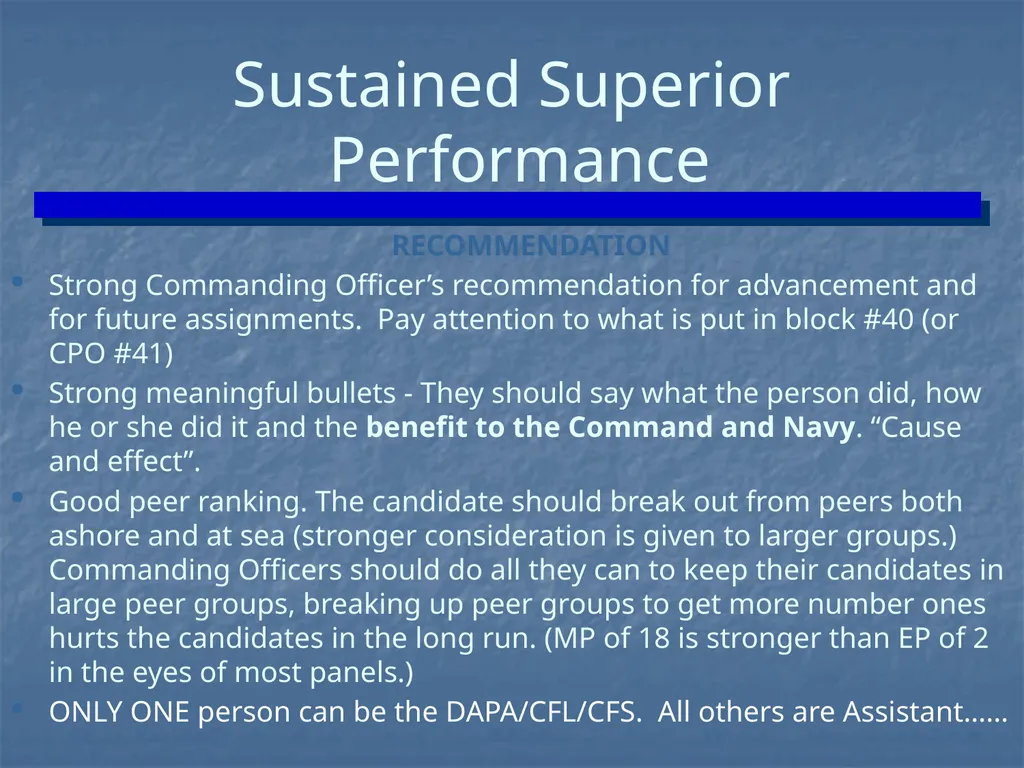 ENLISTED EVALUATION WRITING THE TRUTH, THE WHOLE - slide 20 of 36