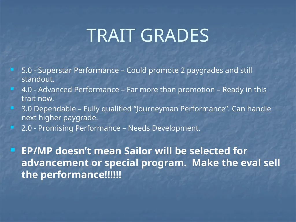 ENLISTED EVALUATION WRITING THE TRUTH, THE WHOLE - slide 5 of 36