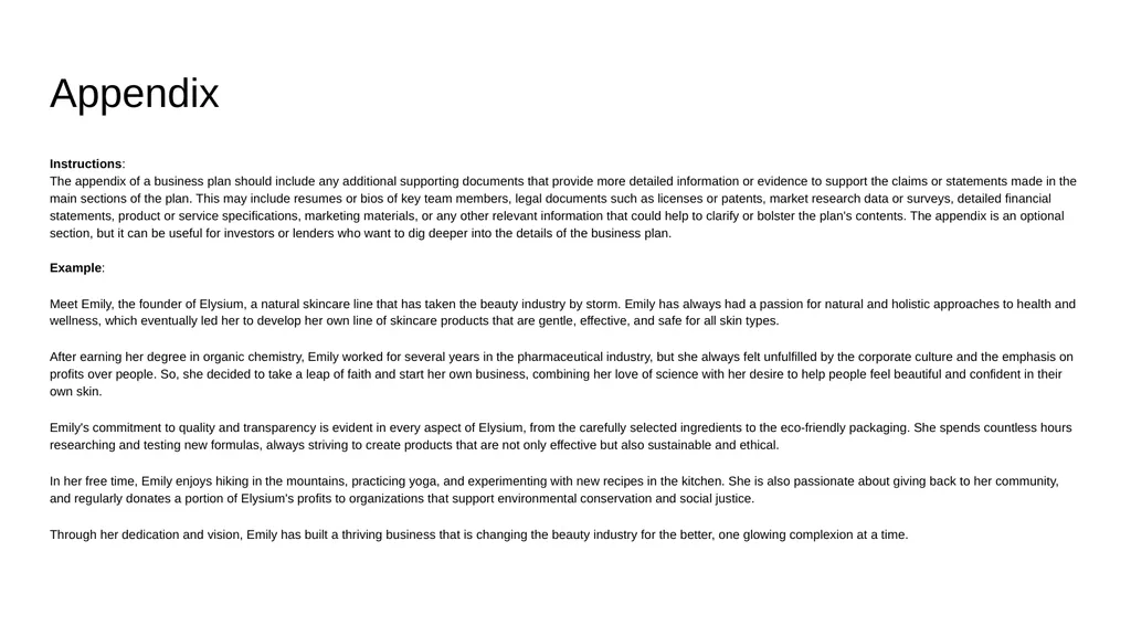 Business plan template Provided by GoDaddy The - slide 12 of 12