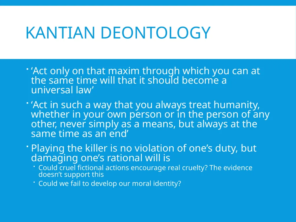 Simulated killing Michael Lacewing Simulated - slide 6 of 12