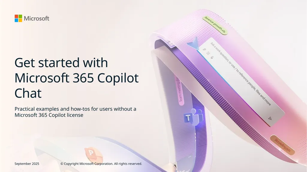 Get started with Microsoft 365 Copilot Chat - slide 1 of 22