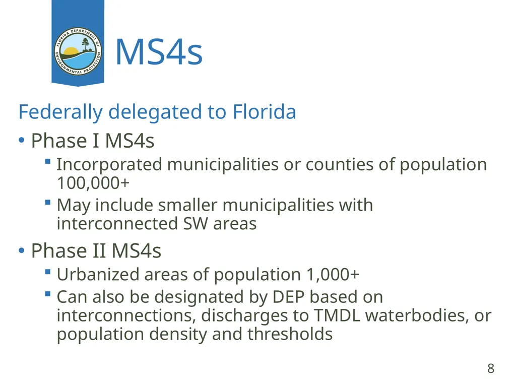 Stormwater Benjamin Melnick Deputy Director - slide 8 of 14
