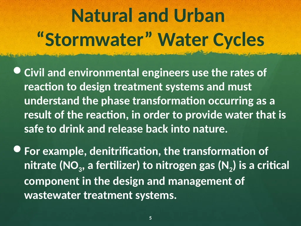 Natural and Urban “Stormwater” Water Cycles Our - slide 5 of 19