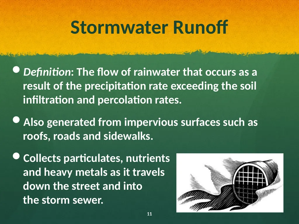 Natural and Urban “Stormwater” Water Cycles Our - slide 11 of 19