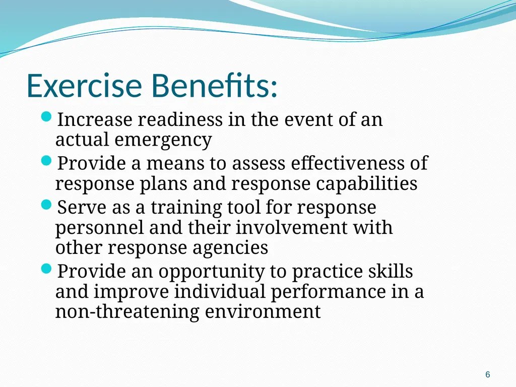 Flood scenario 1 Flood Scenario Tabletop Exercise - slide 6 of 29
