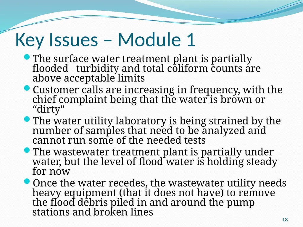 Flood scenario 1 Flood Scenario Tabletop Exercise - slide 18 of 29
