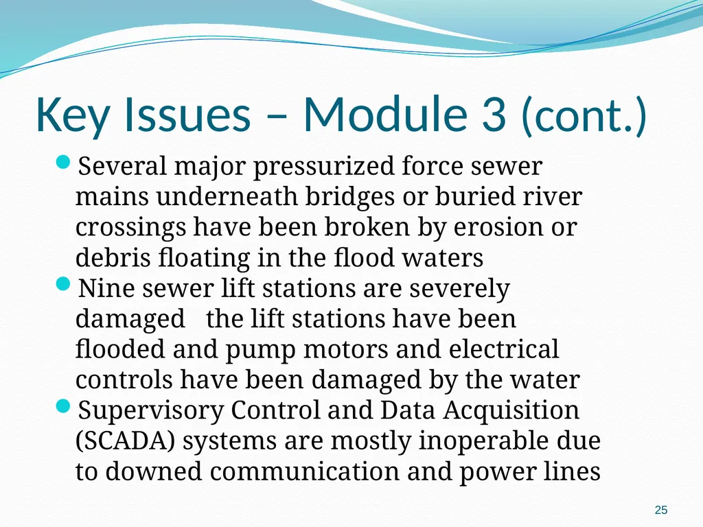 Flood scenario 1 Flood Scenario Tabletop Exercise - slide 25 of 29