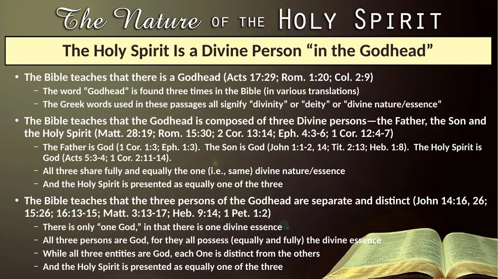 Lesson 1: The Nature of the Holy Spirit—His - slide 13 of 14