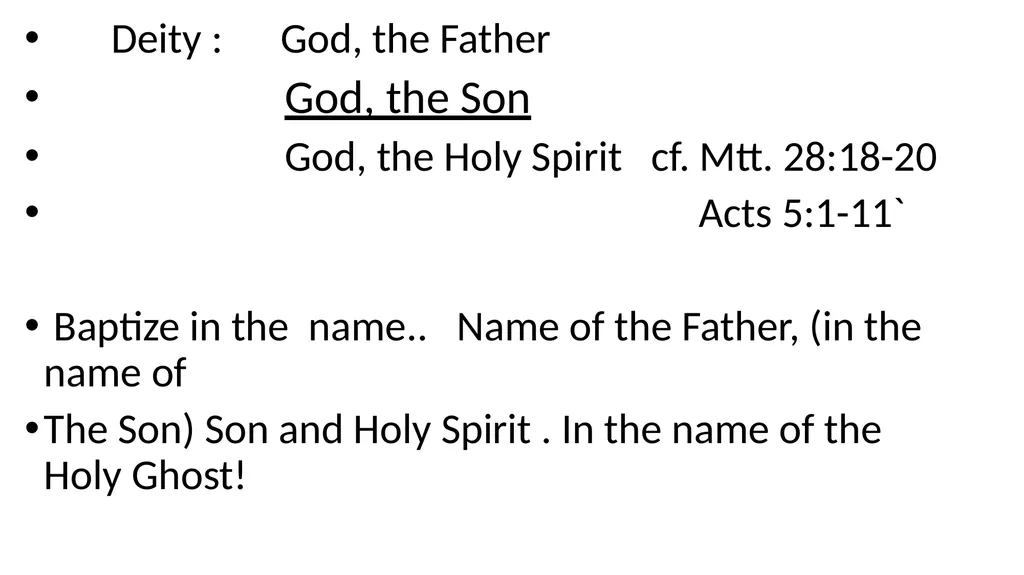 The Holy Spirit of God I John 5: 1-8 1 - slide 13 of 25