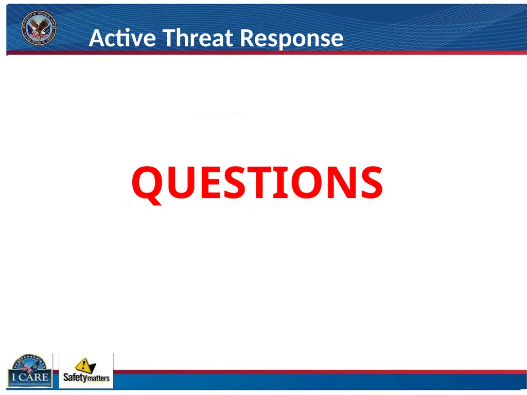 ACTIVE THREAT RESPONSE Evacuate, Evade and Engage - slide 11 of 11