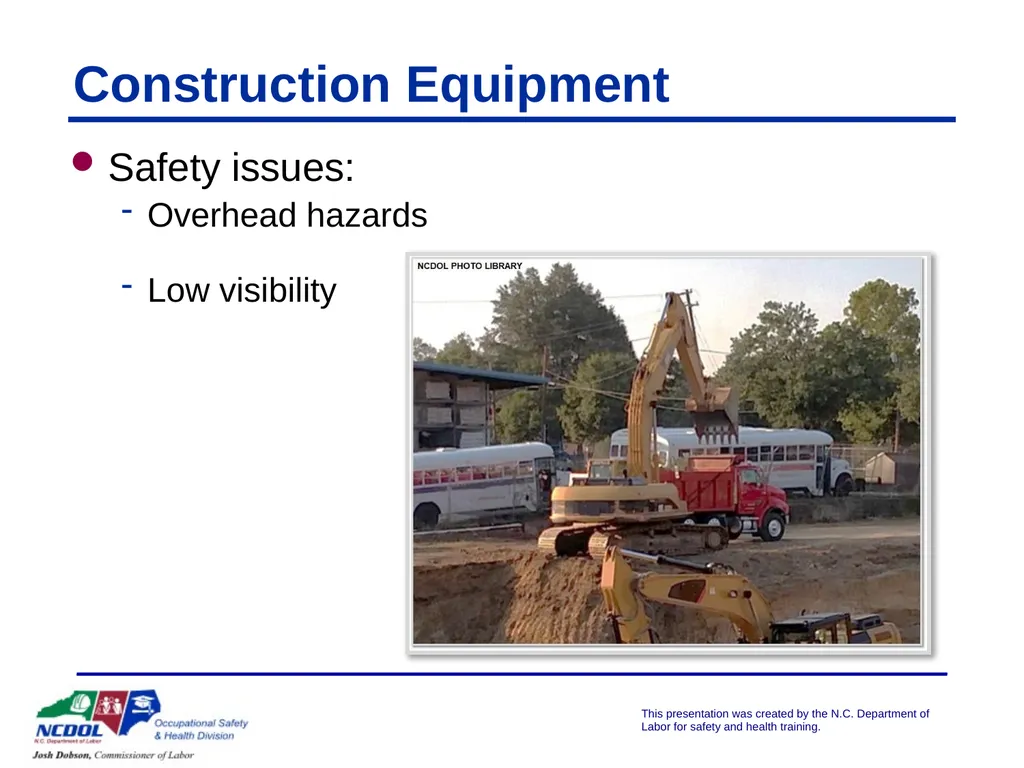 Struck By/Caught Between Presented by: Objectives - slide 12 of 42