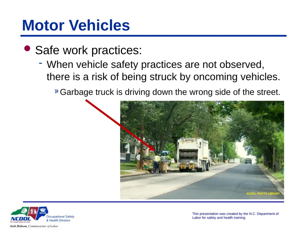 Struck By/Caught Between Presented by: Objectives - slide 18 of 42