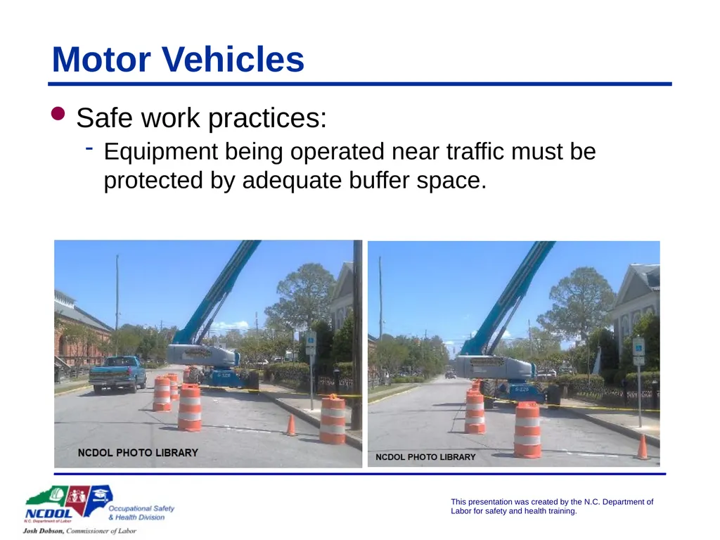 Struck By/Caught Between Presented by: Objectives - slide 22 of 42